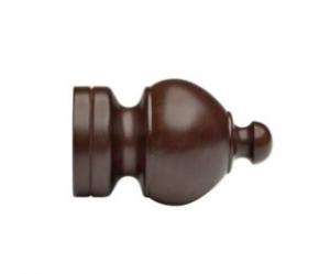 2" Wood Trends Sherwood Finial - 083 - Mahogany